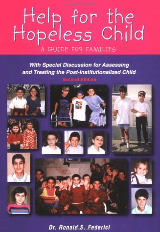 cover for book by Dr. Federici "Help for the Hopeless Child"